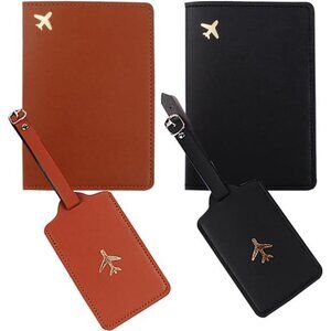 New Passport Wallets Travel Holder Set,Honeymoon Gift, Slim Passport Case Covers